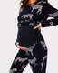 Maternity Navy Zebra Print