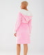 Pink Fluffy Hooded Robe