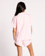 Pink Stripe Button Up Short Pyjama Set