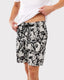 Men's White T-shirt & Leopard Jungle Shorts Organic Cotton Pyjama Set