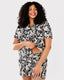 Curve Black & White Jungle Leopard Organic Cotton Button Up Short Pyjama Set