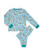 Kids' Blue Rainbow Crewneck Long Pyjama Set